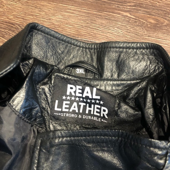 Jackets & Coats Decrum Real Leather Black Zip On Jacket New Poshmark